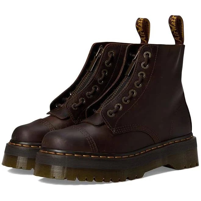 Dr. Martens Sinclair Crazy Horse Leather Platform Boots