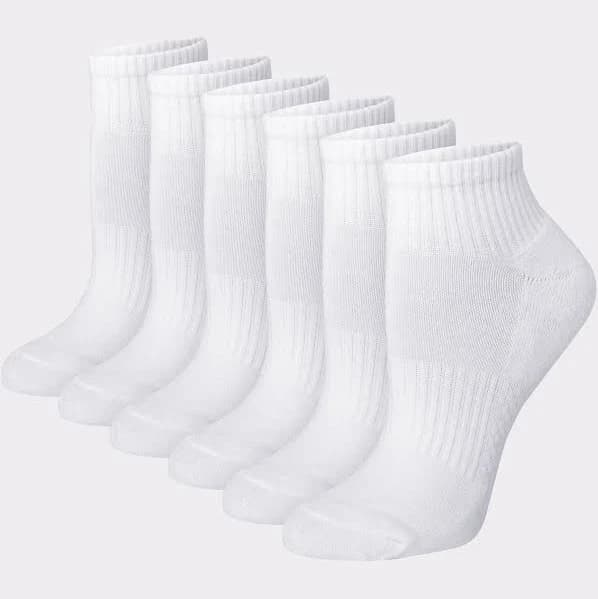 Hanes Women's 6-Pack Cushioned Ankle Socks