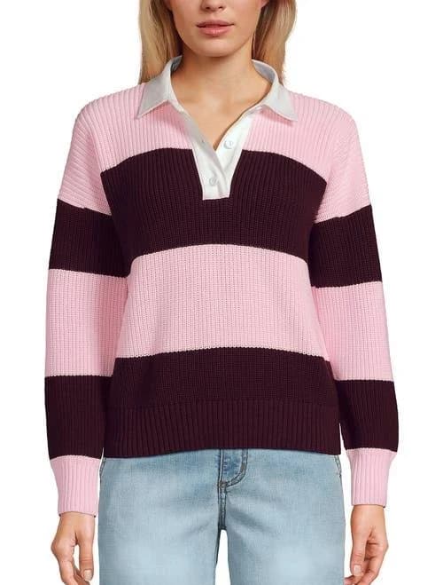 Lands' End Women's Drifter Rugby Sweater
