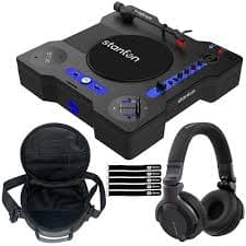 Stanton STX Limited Edition Portable Scratch Turntable with Pioneer DJ HDJ-CUE1 DJ Headphones Package - Walmart.com