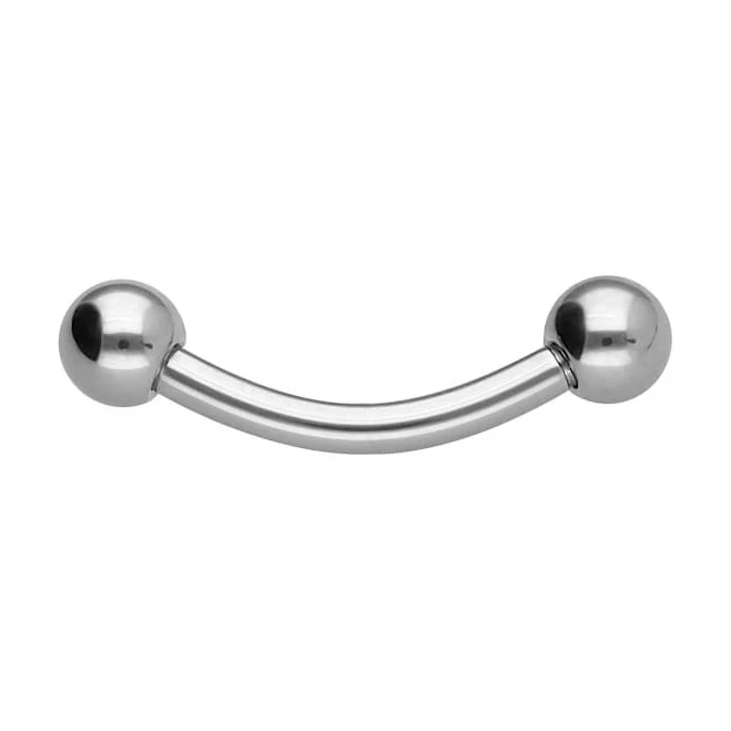 Curved Barbell with Balls