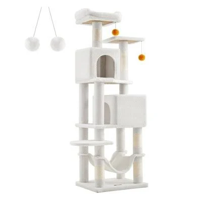 SONGMICS 61"H Cat Tree with Cat Tower