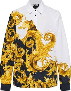 Versace Men's Cotton Graphic Shirt