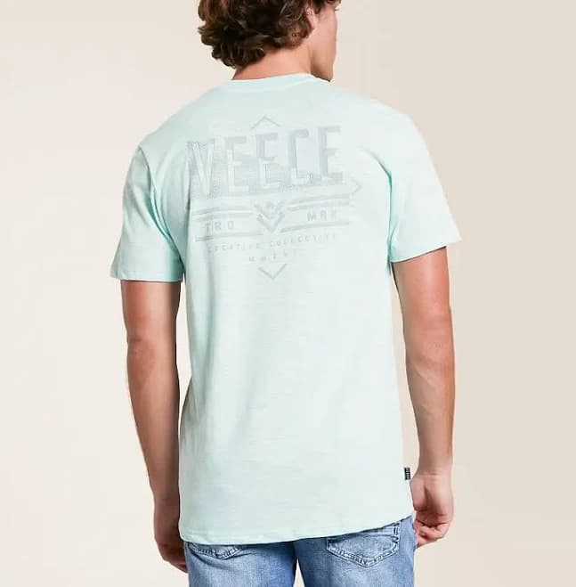 Veece Men's Cotton Embodiment T-Shirt with Buckle