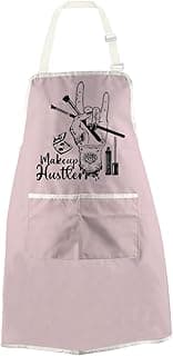 WCGXKO Makeup Hustle Kitchen Apron Esthetician Gift Funny Beautician Gift Beauty Salon Merch