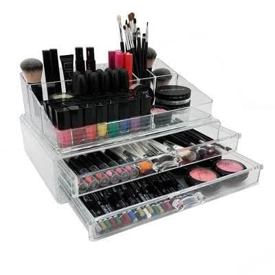 Vandue Corporation OnDisplay 2-Tier Deluxe Tiered Acrylic Cosmetic/Jewelry Organizer