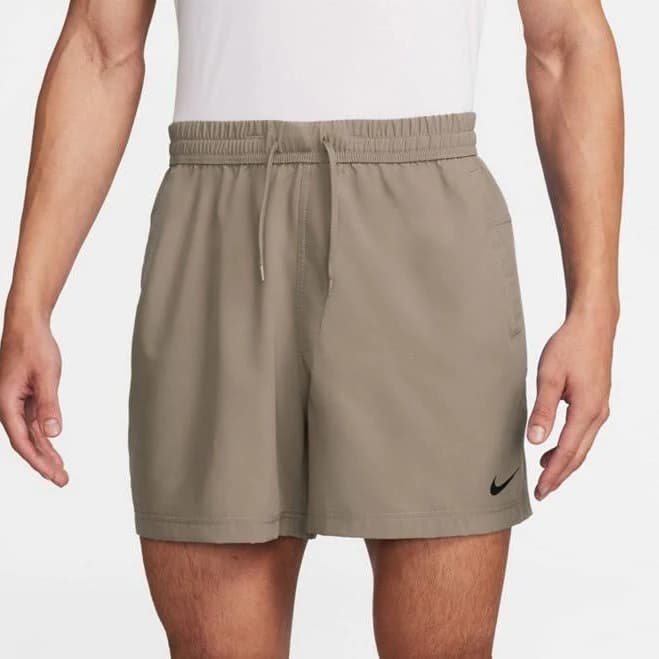 Nike Men's Dri-FIT Form Unlined Shorts 5 in Khaki/Black - Men's Athletic Performance Bottoms at Academy Sports