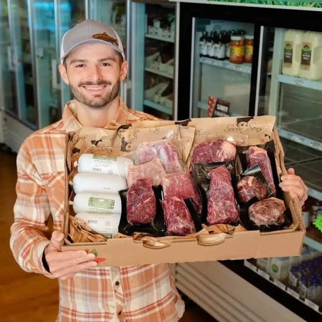 Beef Staples Box - 20 lbs Grass-Fed Beef, Steaks, Ground & More (Pasture-Raised by US Family Farmers)