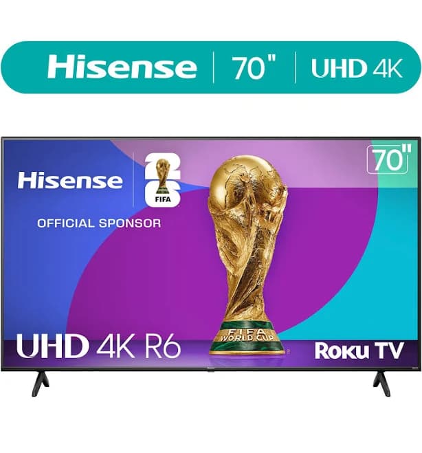 Hisense Class 4K UHD LED LCD Roku Smart TV HDR R6 Series