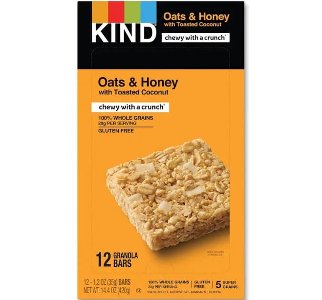 KIND Healthy Grains Bar | Oats & Honey Coconut