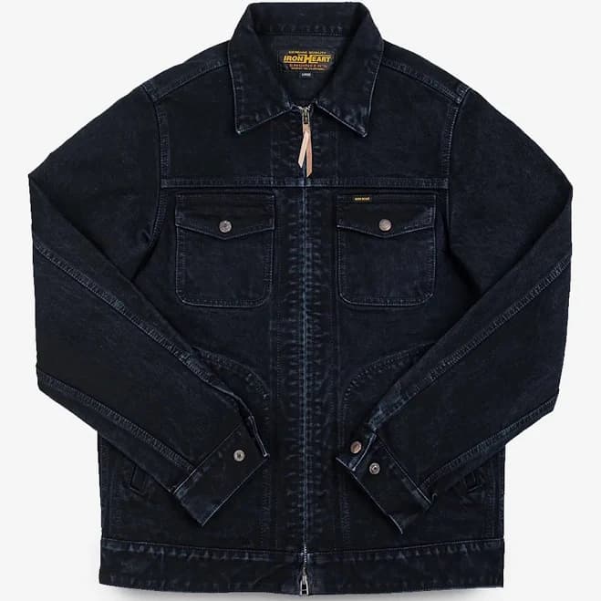 Iron Heart 14oz Broken Twill Selvedge Denim Work Jacket