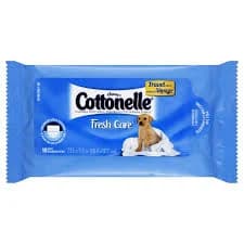 Cottonelle Moist Wipes, Flushable, Travel Pack