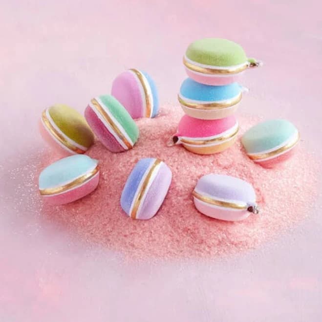 Glitterville Half & Half Rainbow Macarons