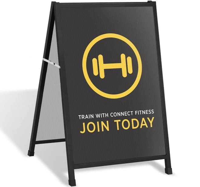 Signflute Insertable A-Frame Sandwich Boards Printed in the USA Fabric Sign Guys