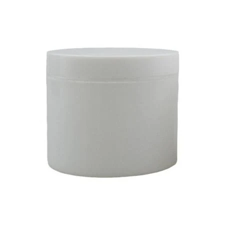 Double Layer Refillable Cosmetic Jar with Hand Pull Pad for Facial Lotion and Gel Storage Container, Men's, Size: One size, White