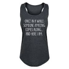 Women's Instant Message Which Level Of Hell Is This Graphic Racerback Tank - Heather Charcoal - 1X : Target