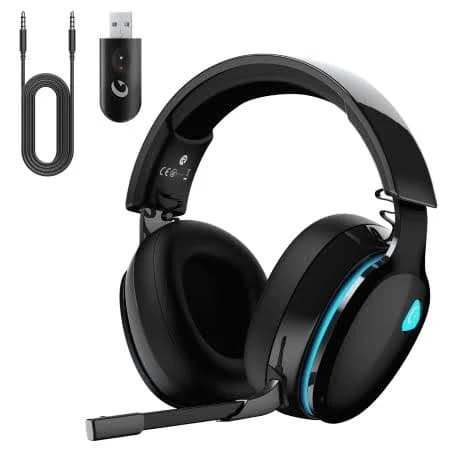 Ecomoment Wireless Gaming Headset for PS5 ,PS4 ,PC ,Switch,With Bluetooth