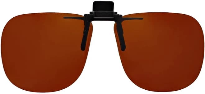 G2 Large Square Polarized Clip-On Flip-Up Sunglasses