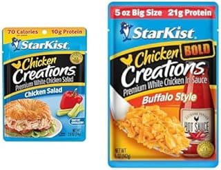 StarKist Chicken Creations Variety Pack - Chicken Salad 2.6 oz and BOLD Buffalo Style 5 oz Pouches