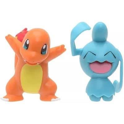 Pokemon 2 Inch Battle Figure Pack Wynaut vs. Charmander