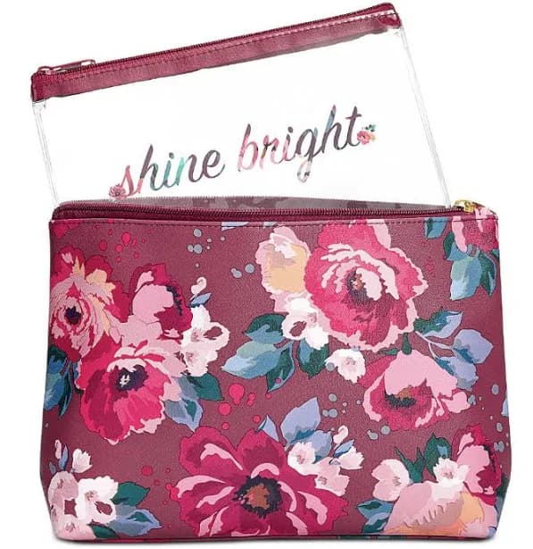 Macy's Floral Zip Pouch