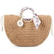 Furla Women's Scarf Handle Woven Tote