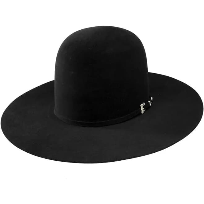Resistol Black Gold 20X Black Felt Hat 6" Open Crown 7 3/8" (59)
