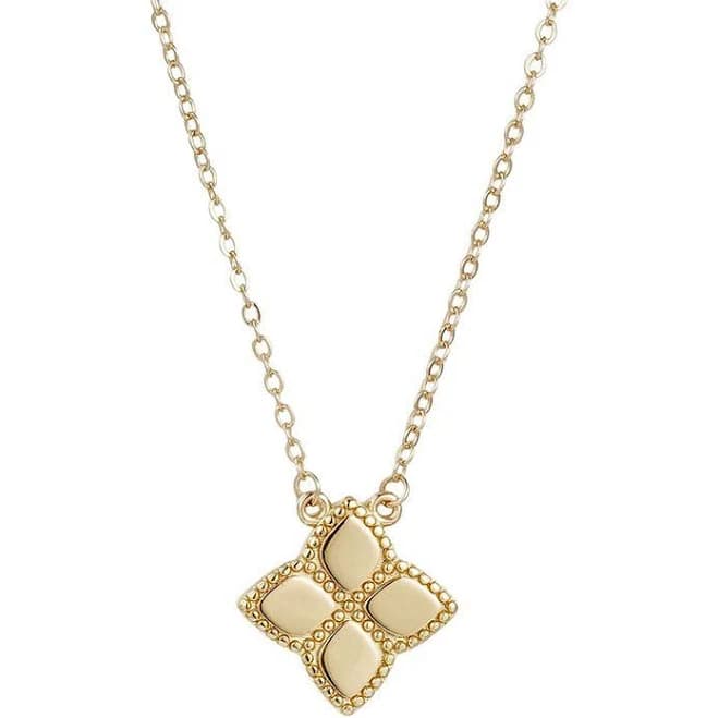 Adornia Women's 14k Gold Plated Pointed Clover Necklace