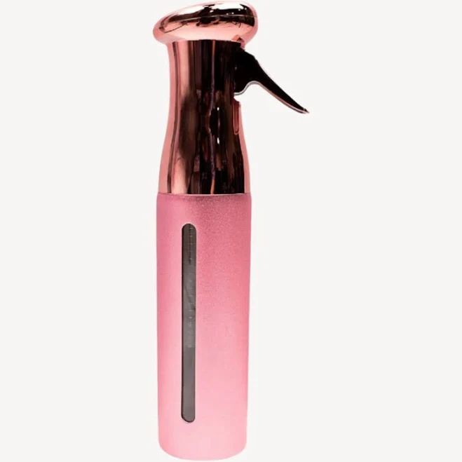 KEEN Continuous Mist Clear Spray Bottle - 12 Oz (Metallic Bottle In Pink And Silver) Pink