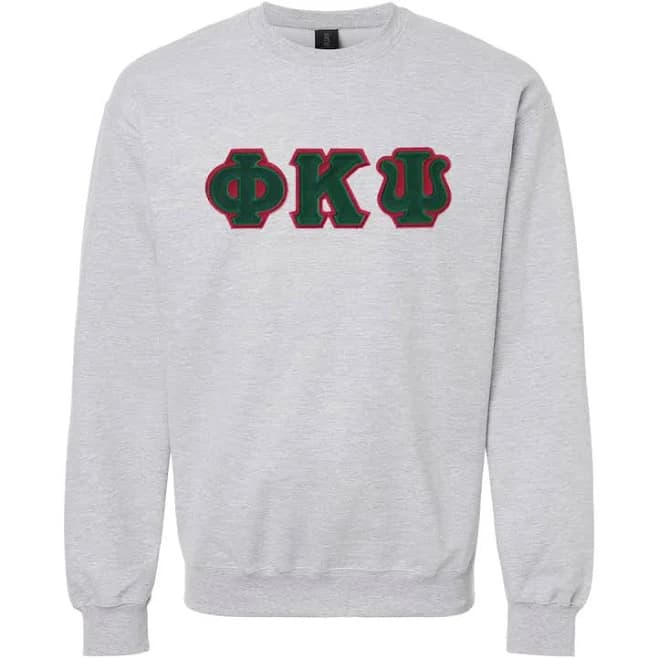 Phi PSI Crewneck with Sewn On Letters