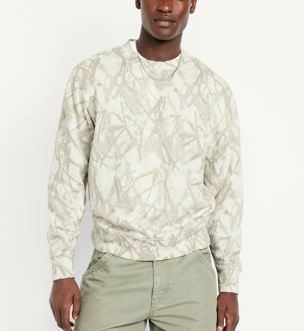 Old Navy Men's Loose Rotation Crew-Neck Sweatshirt