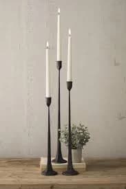 Great Furniture Gallery Cast Iron Taper Candle Holder Set of 3