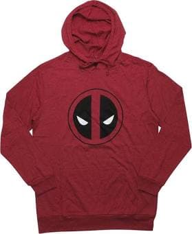 Stylin Online Deadpool Logo Lightweight Pullover Hoodie