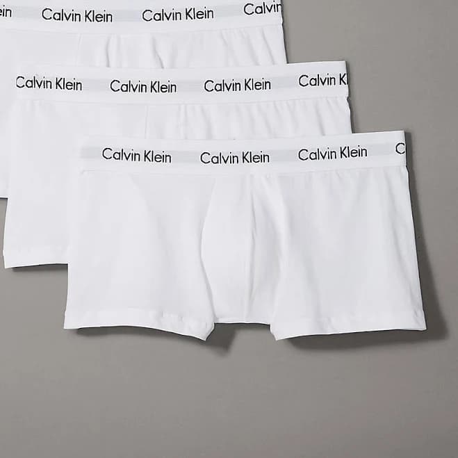 Calvin Klein Men's Cotton Stretch 3 Pack Low Rise Trunks
