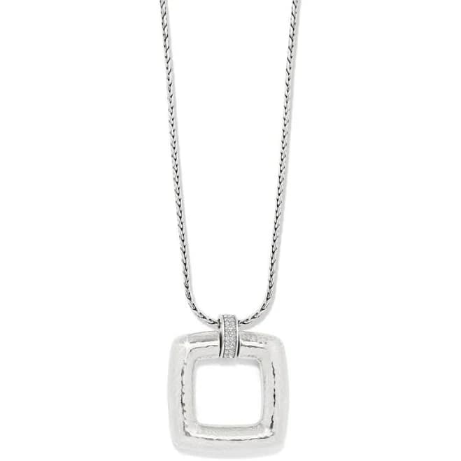 Brighton Meridian Geo Dew Silver Necklace