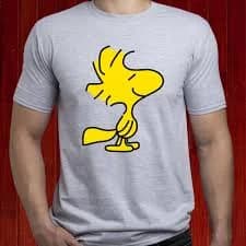 Woodstock t-shirt; Happy t shirt; Peanuts tshirt; Snoopy shirt; Bird tee; Charlie Brown t-shirt; Peanuts comic tee/ Men's t-shirt; (T37)