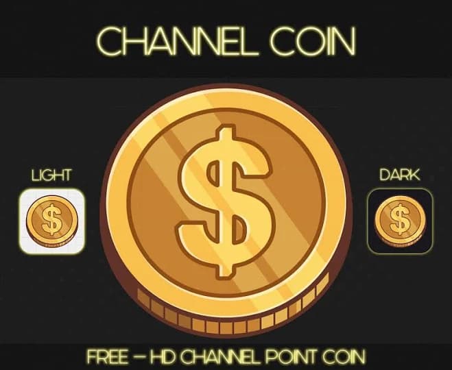GOLD DOLLAR COIN [ Channel Coin ], Png Format, Asset for Content Creator and Vtuber, Instant Download
