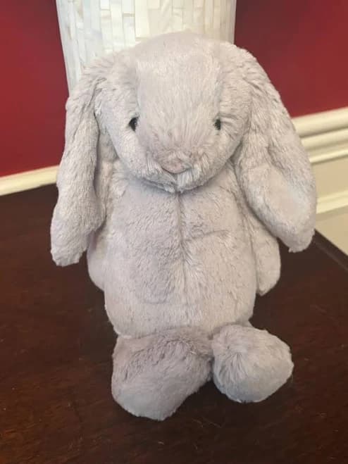 Jellycat Plush Original Grey Bashful Bunny BAS3BS NEW with Tags 12