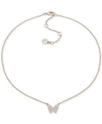 DKNY Silver-Tone or Gold-Tone Pavé Butterfly Jewelry Collection - Macy's