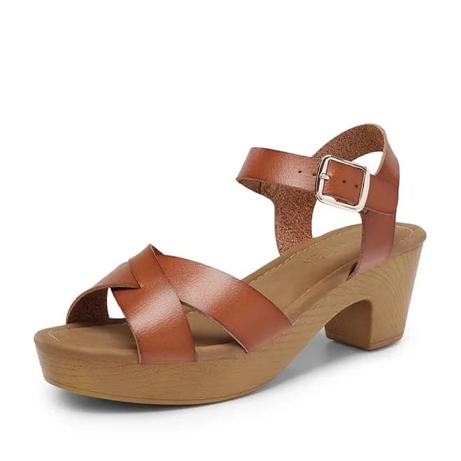 Dream Pairs Chunky Criss Cross Platform Sandals