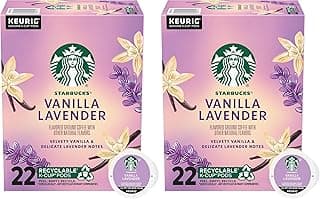 K-Cup Coffee Pods, Flavored Hot or Iced Coffee, Vanilla Lavender, 22 Keurig Pods (Pack of 2)