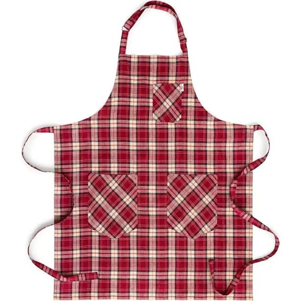 Solino Home European Linen-Linen Bib Apron