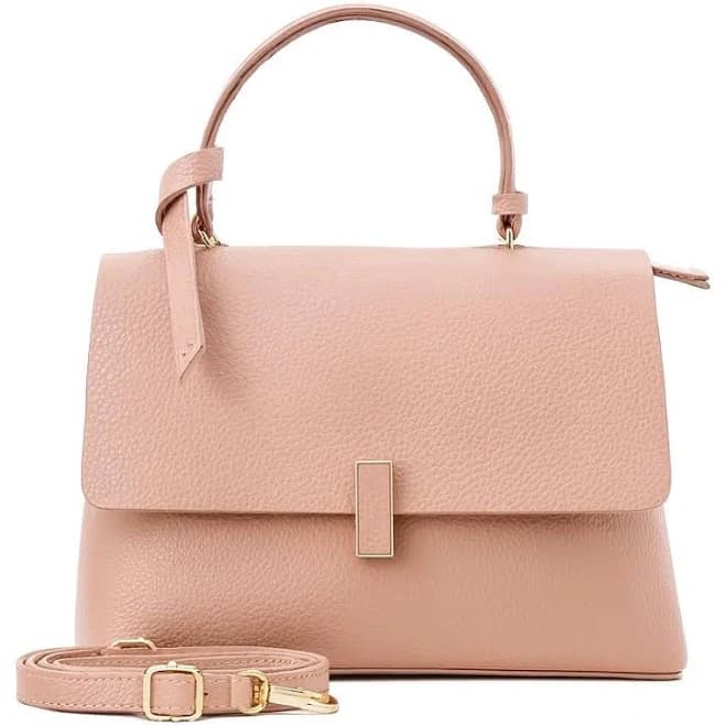 Handmade Leather Flap-Over Handbag