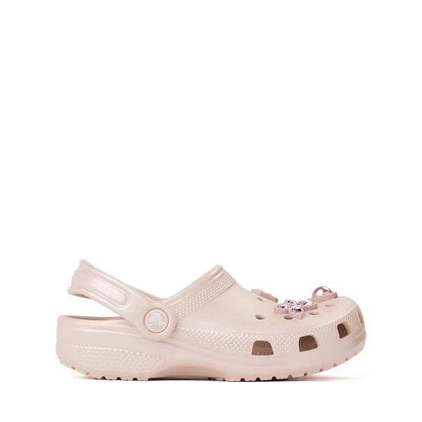 Crocs Girls' Classic Shimmer Gem Clogs