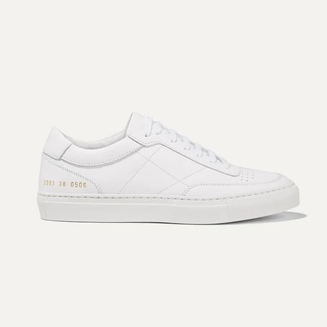 COMMON PROJECTS Resort Classic Perforated Leather Sneakers - Women - White Sneakers - IT35