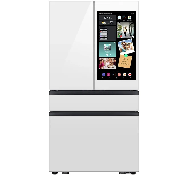Samsung Bespoke 29 Cu. Ft. 4-Door French Door Refrigerator RF90F29AEW