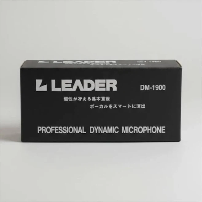 Leader Dm-1900 Dynamic Wired Handheld Microphone Silver/black