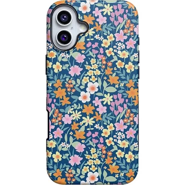 Casely Bold MagSafe Full Bloom Navy Floral Case for iPhone 16 Plus