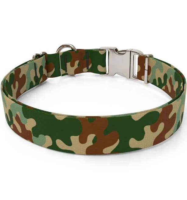 Camo Dog Collar Martingale Collar
