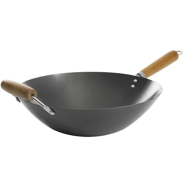 Kenmore Hammond 14" Flat Bottom Carbon Steel Wok
